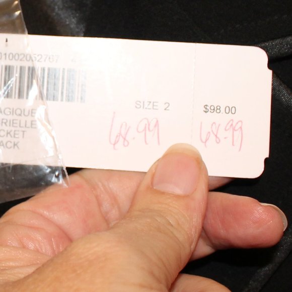 👉NWT! Sharp black blazer from Chico's sz 2=Large - Picture 8 of 8